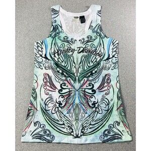 vintage Harley Davidson Tank-top Embellished Size M
